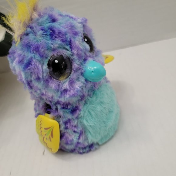 Hatchimals Spinmaster Blue Yellow Purple Bird Eye Light Up Interactive Sound - Picture 11 of 15